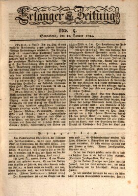 Erlanger Zeitung (Erlanger Real-Zeitung) Samstag 10. Januar 1824