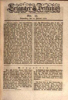 Erlanger Zeitung (Erlanger Real-Zeitung) Donnerstag 19. Februar 1824