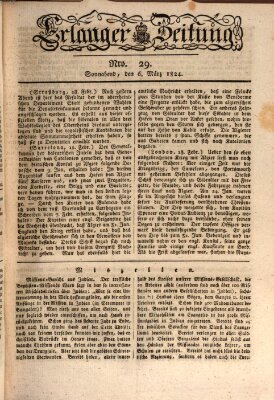 Erlanger Zeitung (Erlanger Real-Zeitung) Samstag 6. März 1824