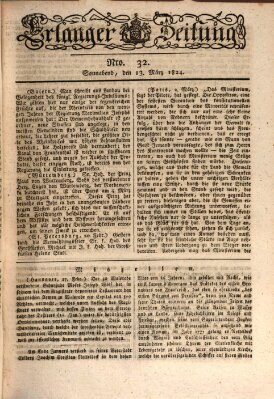 Erlanger Zeitung (Erlanger Real-Zeitung) Samstag 13. März 1824