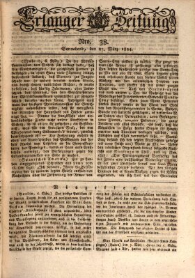 Erlanger Zeitung (Erlanger Real-Zeitung) Samstag 27. März 1824