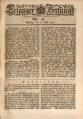 Erlanger Zeitung (Erlanger Real-Zeitung) Dienstag 27. April 1824