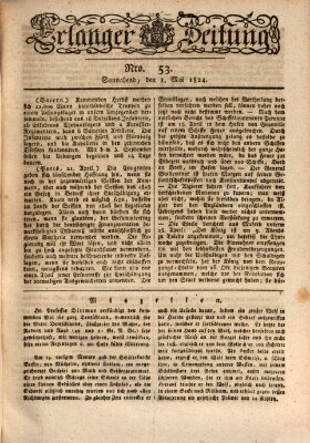 Erlanger Zeitung (Erlanger Real-Zeitung) Samstag 1. Mai 1824