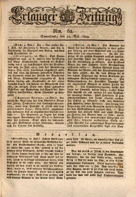 Erlanger Zeitung (Erlanger Real-Zeitung) Samstag 22. Mai 1824