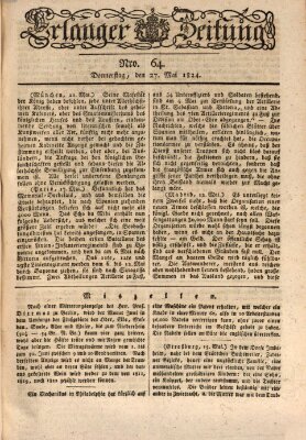 Erlanger Zeitung (Erlanger Real-Zeitung) Donnerstag 27. Mai 1824