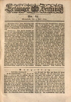 Erlanger Zeitung (Erlanger Real-Zeitung) Samstag 5. Juni 1824