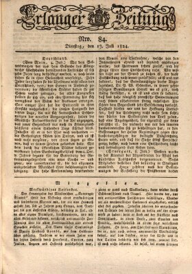 Erlanger Zeitung (Erlanger Real-Zeitung) Dienstag 13. Juli 1824