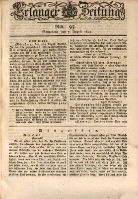 Erlanger Zeitung (Erlanger Real-Zeitung) Samstag 7. August 1824