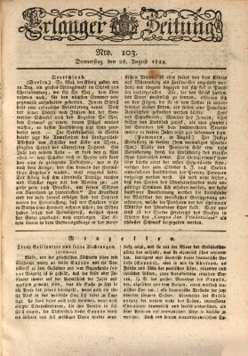 Erlanger Zeitung (Erlanger Real-Zeitung) Donnerstag 26. August 1824