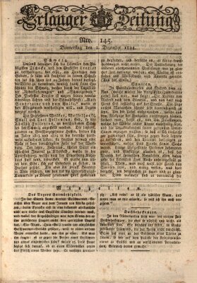 Erlanger Zeitung (Erlanger Real-Zeitung) Donnerstag 2. Dezember 1824