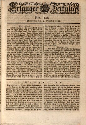 Erlanger Zeitung (Erlanger Real-Zeitung) Donnerstag 9. Dezember 1824