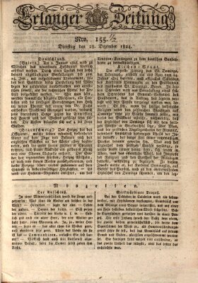 Erlanger Zeitung (Erlanger Real-Zeitung) Dienstag 28. Dezember 1824