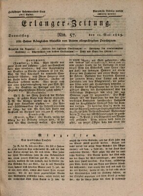 Erlanger Zeitung (Erlanger Real-Zeitung) Donnerstag 12. Mai 1825