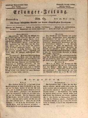 Erlanger Zeitung (Erlanger Real-Zeitung) Donnerstag 26. Mai 1825