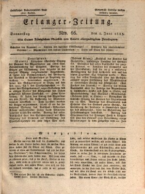 Erlanger Zeitung (Erlanger Real-Zeitung) Donnerstag 2. Juni 1825