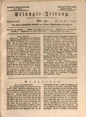 Erlanger Zeitung (Erlanger Real-Zeitung) Samstag 30. Juli 1825