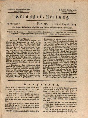 Erlanger Zeitung (Erlanger Real-Zeitung) Samstag 6. August 1825