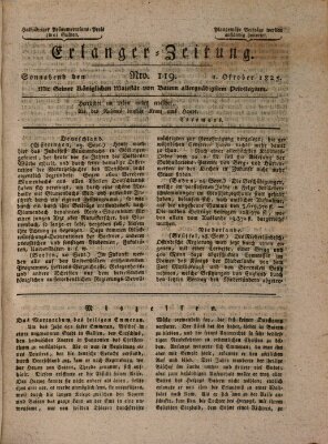 Erlanger Zeitung (Erlanger Real-Zeitung) Samstag 1. Oktober 1825