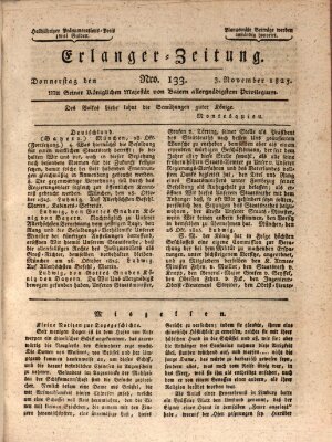 Erlanger Zeitung (Erlanger Real-Zeitung) Donnerstag 3. November 1825