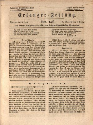 Erlanger Zeitung (Erlanger Real-Zeitung) Samstag 3. Dezember 1825