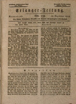 Erlanger Zeitung (Erlanger Real-Zeitung) Samstag 31. Dezember 1825