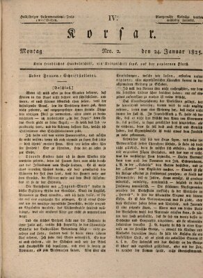 Erlanger Zeitung (Erlanger Real-Zeitung) Montag 24. Januar 1825