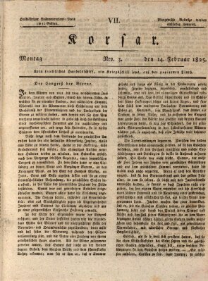 Erlanger Zeitung (Erlanger Real-Zeitung) Montag 14. Februar 1825