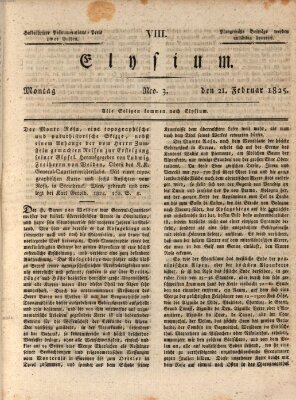 Erlanger Zeitung (Erlanger Real-Zeitung) Montag 21. Februar 1825