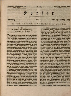 Erlanger Zeitung (Erlanger Real-Zeitung) Montag 28. März 1825