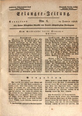 Erlanger Zeitung (Erlanger Real-Zeitung) Samstag 14. Januar 1826