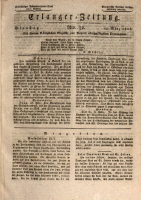 Erlanger Zeitung (Erlanger Real-Zeitung) Dienstag 14. März 1826