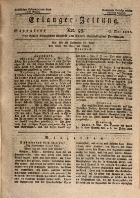 Erlanger Zeitung (Erlanger Real-Zeitung) Samstag 13. Mai 1826