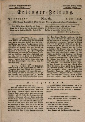 Erlanger Zeitung (Erlanger Real-Zeitung) Samstag 3. Juni 1826
