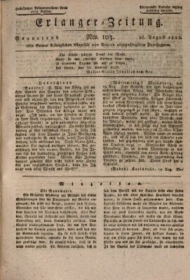 Erlanger Zeitung (Erlanger Real-Zeitung) Samstag 26. August 1826