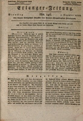 Erlanger Zeitung (Erlanger Real-Zeitung) Dienstag 5. Dezember 1826