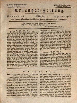 Erlanger Zeitung (Erlanger Real-Zeitung) Samstag 24. Februar 1827