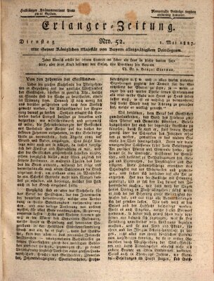 Erlanger Zeitung (Erlanger Real-Zeitung) Dienstag 1. Mai 1827