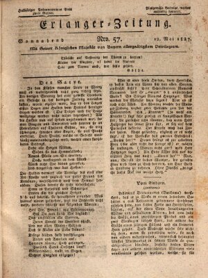 Erlanger Zeitung (Erlanger Real-Zeitung) Samstag 12. Mai 1827