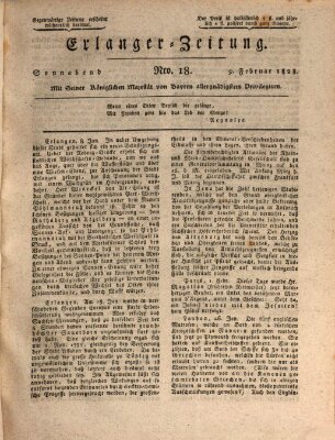 Erlanger Zeitung (Erlanger Real-Zeitung) Samstag 9. Februar 1828