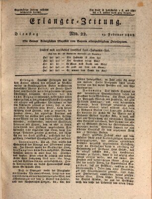 Erlanger Zeitung (Erlanger Real-Zeitung) Dienstag 19. Februar 1828