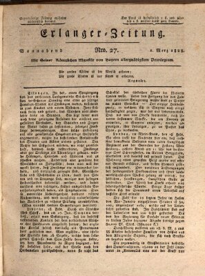 Erlanger Zeitung (Erlanger Real-Zeitung) Samstag 1. März 1828