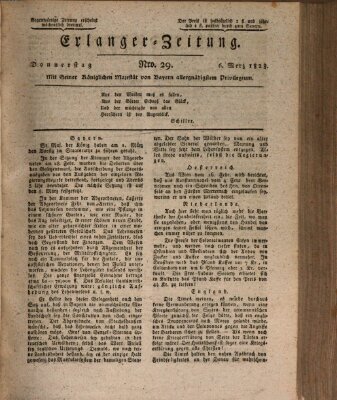 Erlanger Zeitung (Erlanger Real-Zeitung) Donnerstag 6. März 1828