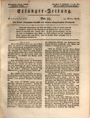 Erlanger Zeitung (Erlanger Real-Zeitung) Samstag 15. März 1828