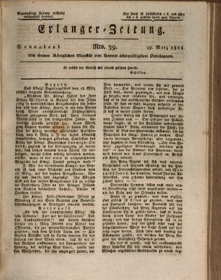 Erlanger Zeitung (Erlanger Real-Zeitung) Samstag 29. März 1828