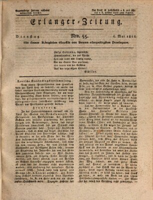 Erlanger Zeitung (Erlanger Real-Zeitung) Dienstag 6. Mai 1828