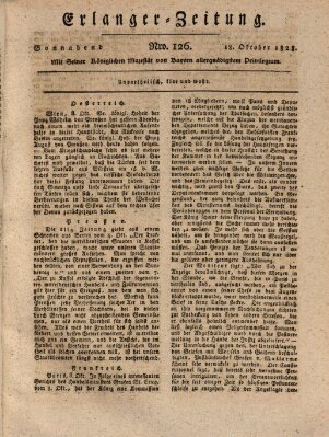 Erlanger Zeitung (Erlanger Real-Zeitung) Samstag 18. Oktober 1828