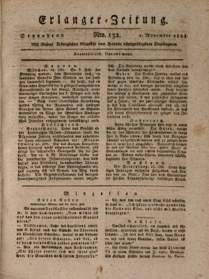 Erlanger Zeitung (Erlanger Real-Zeitung) Samstag 1. November 1828