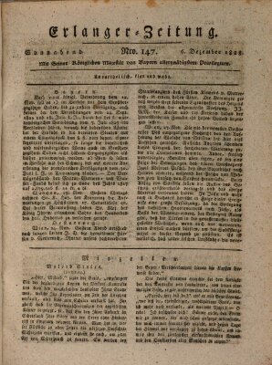 Erlanger Zeitung (Erlanger Real-Zeitung) Samstag 6. Dezember 1828