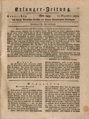 Erlanger Zeitung (Erlanger Real-Zeitung) Donnerstag 11. Dezember 1828