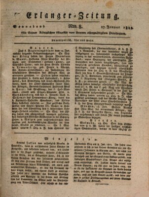 Erlanger Zeitung (Erlanger Real-Zeitung) Samstag 17. Januar 1829